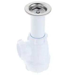 Сифон для мойки Aquant, 1 1/2" х 40 мм, с удлинненой горловиной