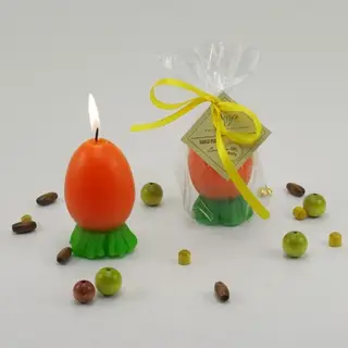 Пасхальная свеча "Морковное яйцо"