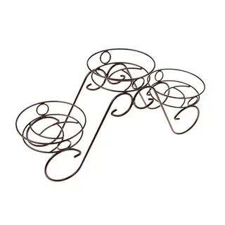 Подставка для цветов «Фиалка-3», d=15,5 см, цвет черный