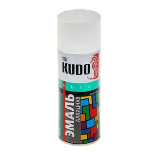 Эмаль алкидная универсальная Kudo белая, матовая, 0,52л