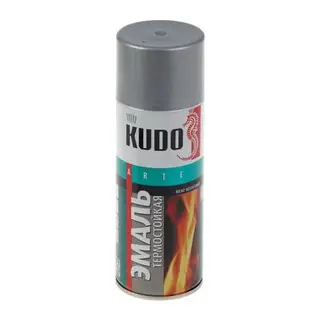 Эмаль термостойкая Kudo серебристая, 0,52л
