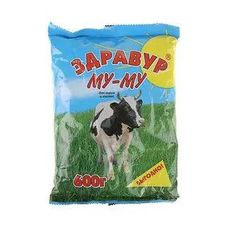 Премикс Здравур "Му-Му" для крупного рогатого скота, минеральная добавка, 600 гр