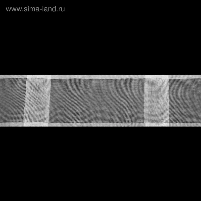 Лента шторная широкая, ширина 100мм, 3м, цвет белый
