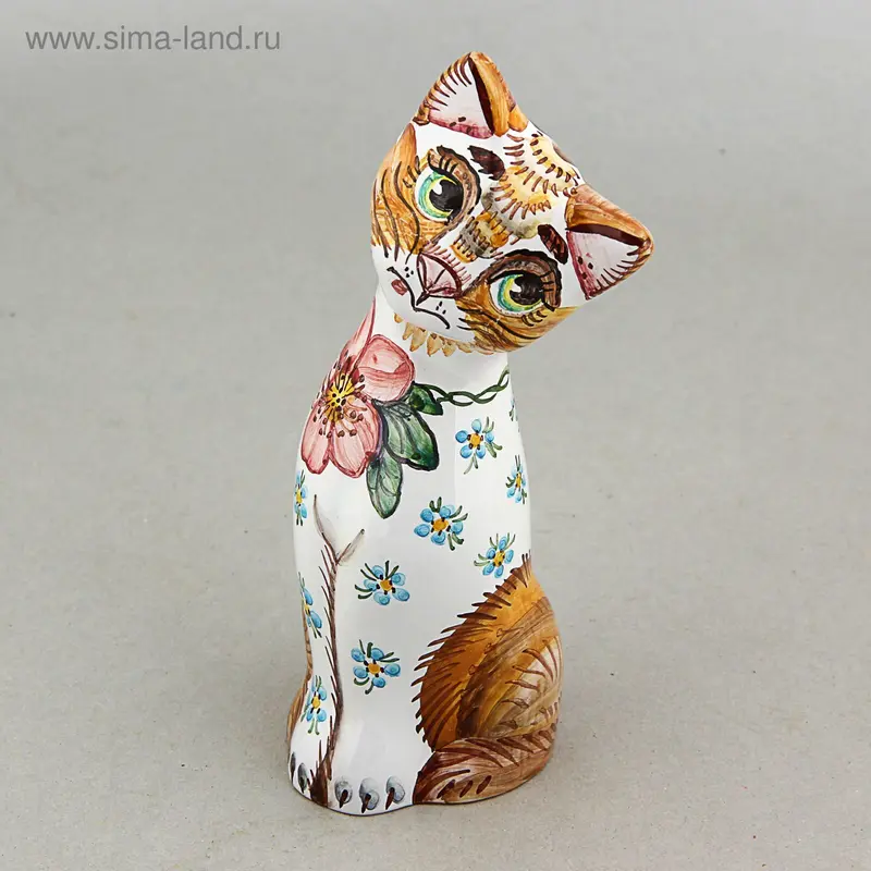 Сувенир «Кошка», ярославская майолика