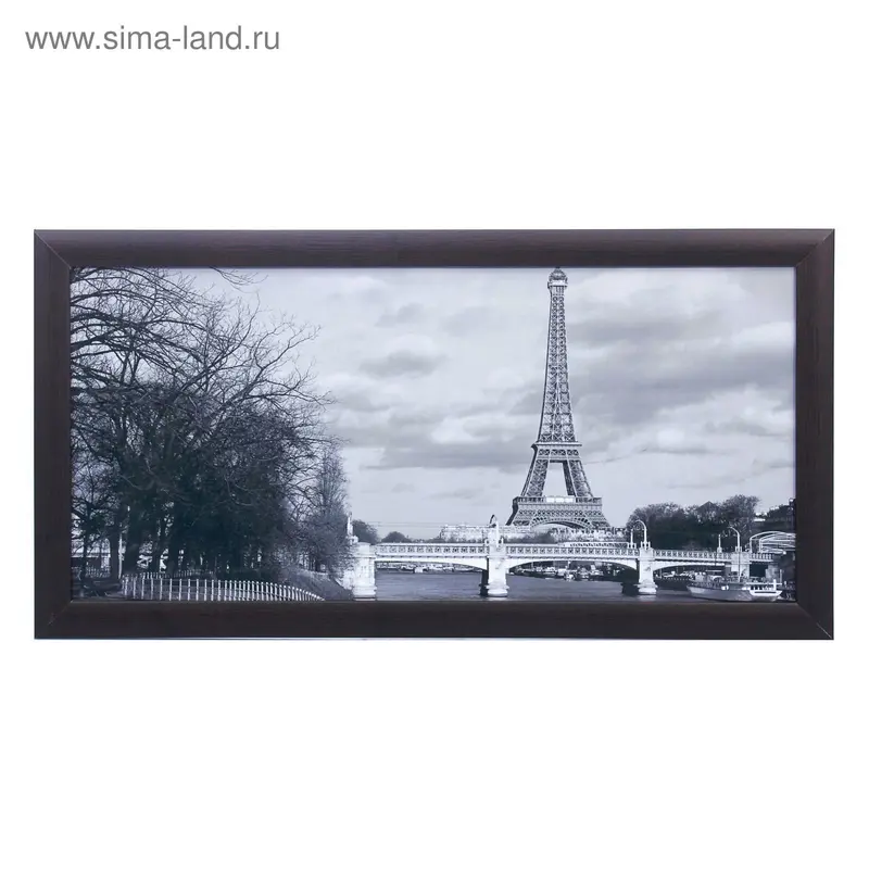 Картина "Париж" 40х77 см рама МДФ