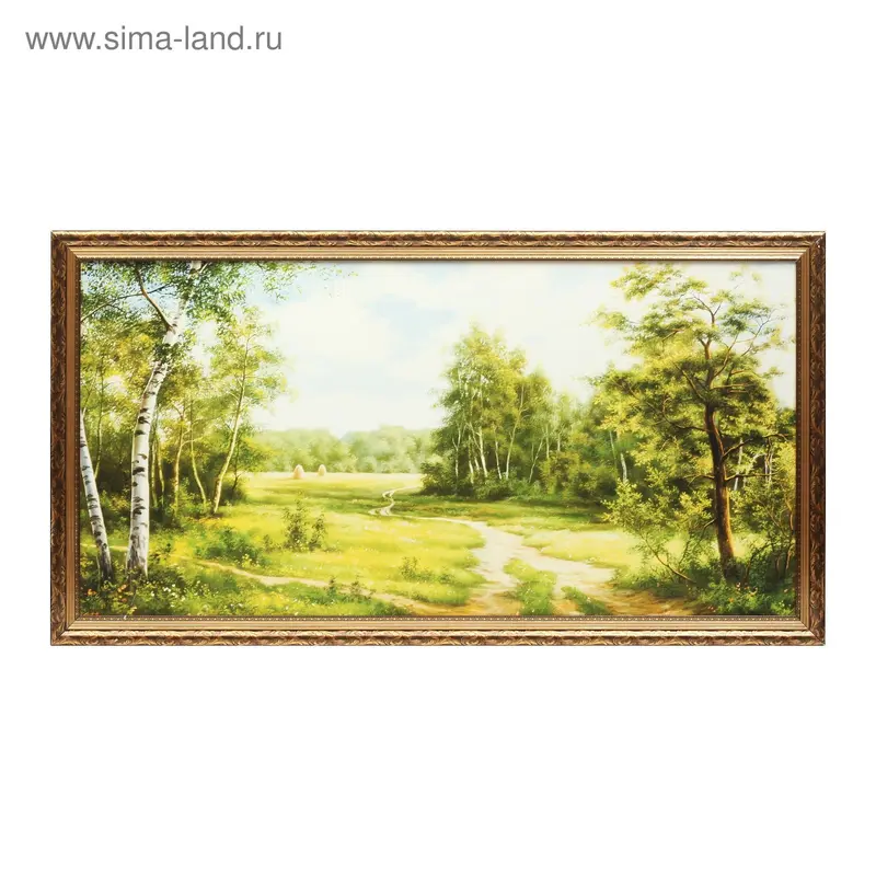 Картина "Лес" 57х107 рама МДФ МИКС