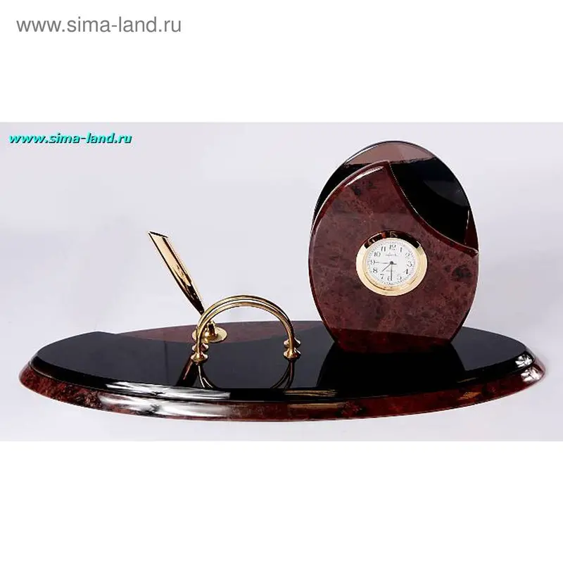 обсидиан набор настол Элегия np-254 32*16*12 (часы,ручка,для бумаги)