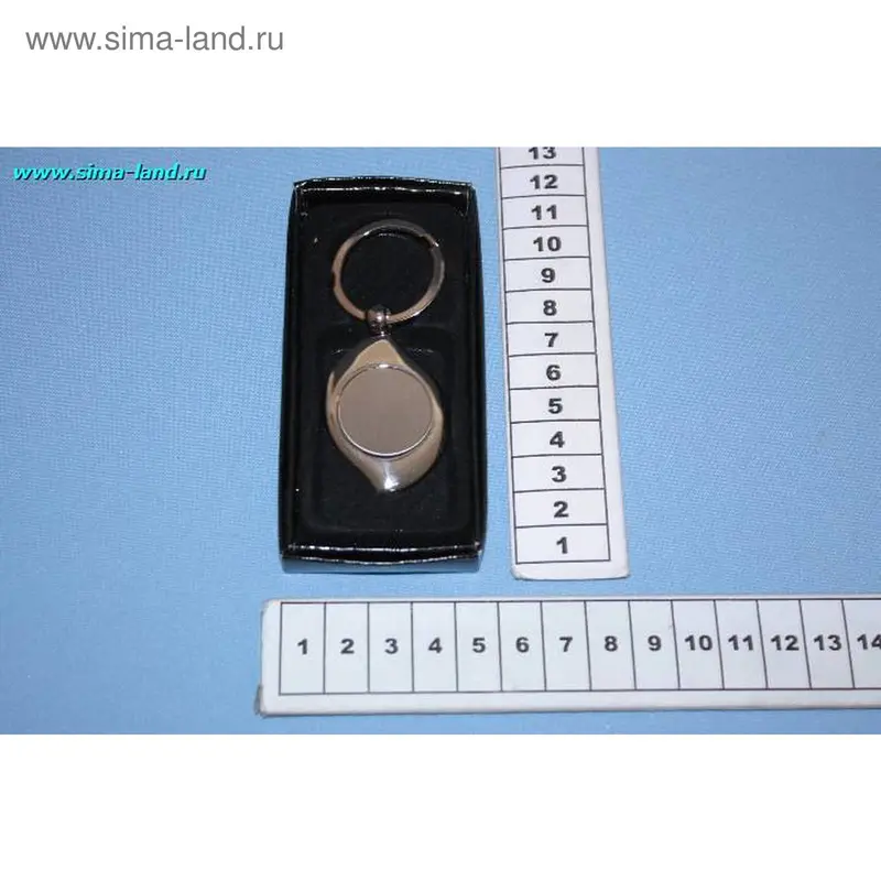 брелок авто металл капля (12 шт) (бокс 500 шт)