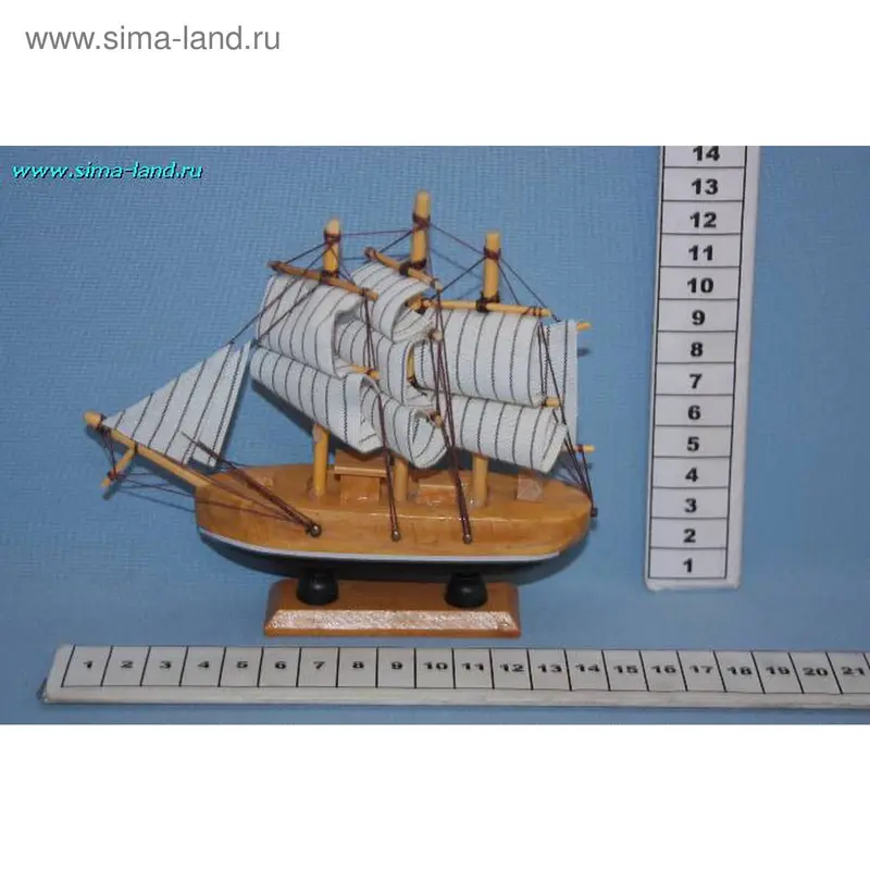корабль сувенирный FJ16A2 №3 с черным дном 16*4*13,5см