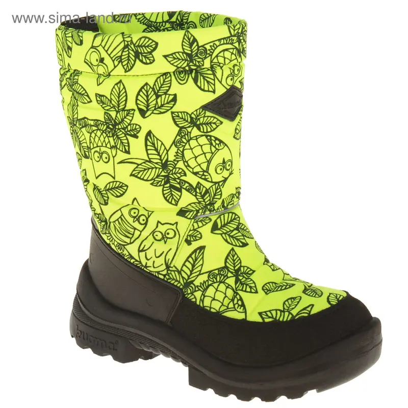 Сапоги детские Kuoma (neon yellow owl) (р. 28)