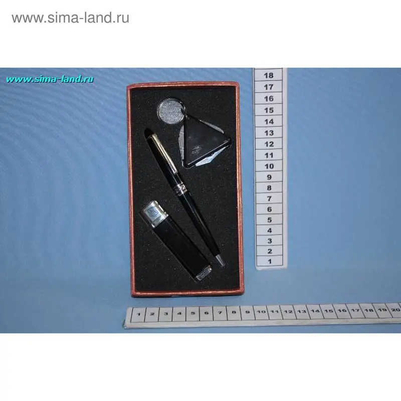 Набор подарочный 3 в 1:ручка,зажигалка,нож