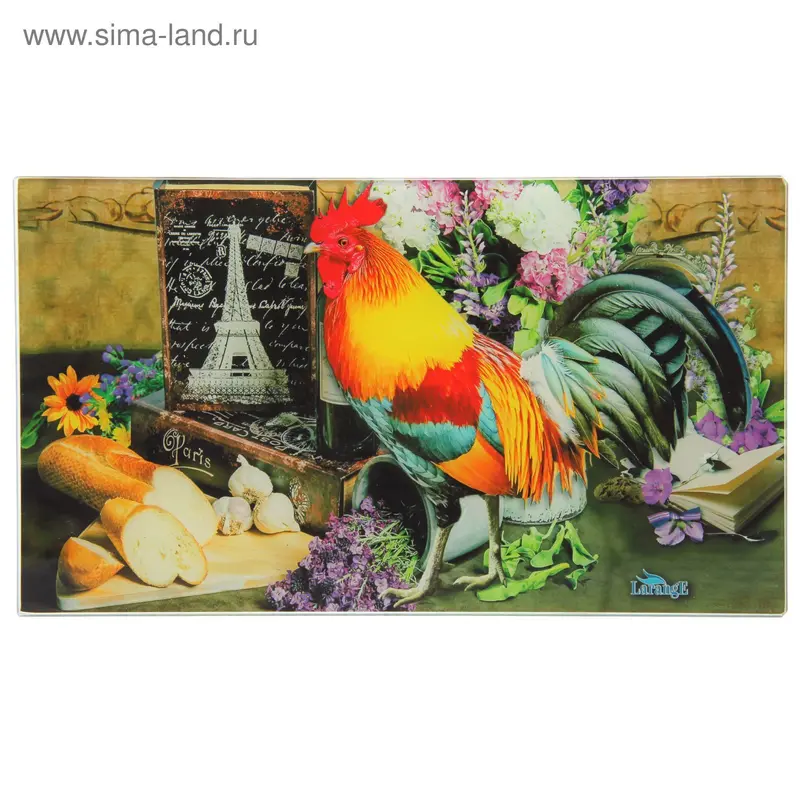 Доска разделочная 20x35 см "Петух. Париж"