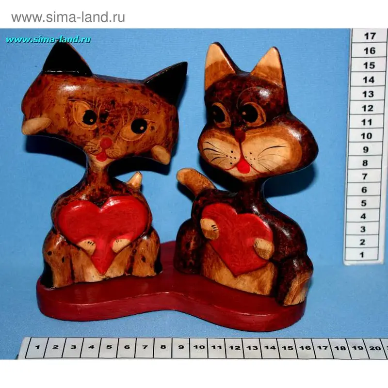 кошки на сердце большие 2287