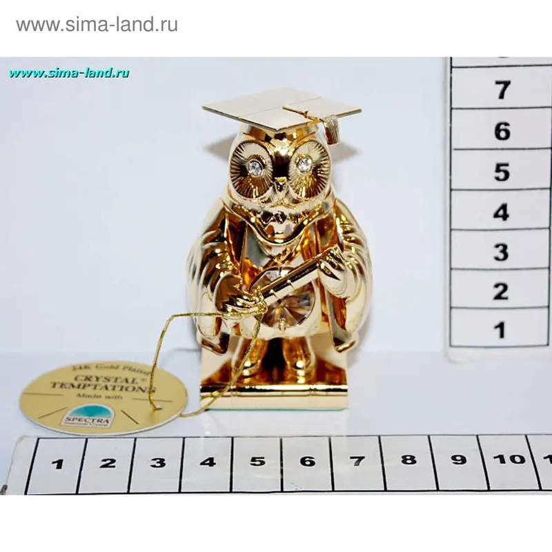 фигурка сова магистр 10 см с 3 хрусталиками U-4376