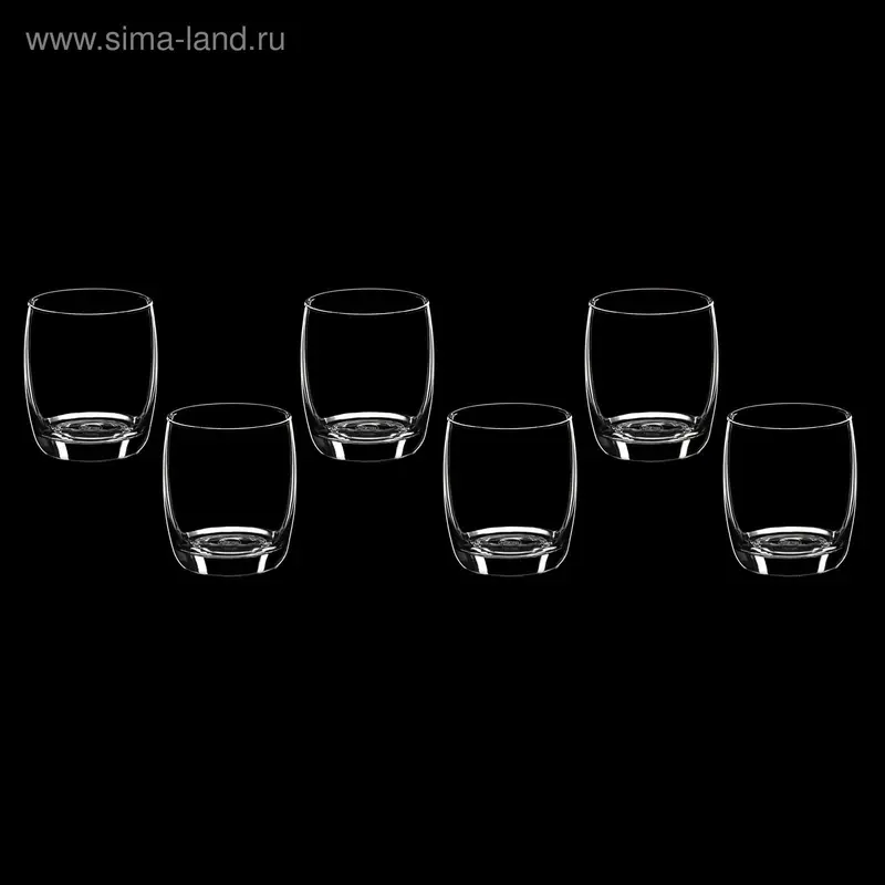 Набор стаканов стеклянных 320 мл "Ивори", 6 шт
