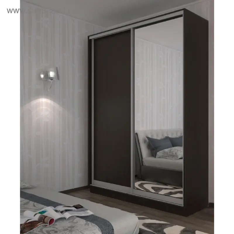 Шкаф-купе 2 двери, 1200х550х2200, Венге-зеркало