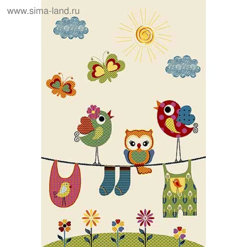 Ковёр прямоугольный Rio 2721, размер 120х180 см, цвет cream