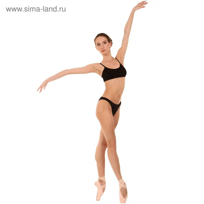 Лиф для гимнастики, размер 44, цвет чёрный