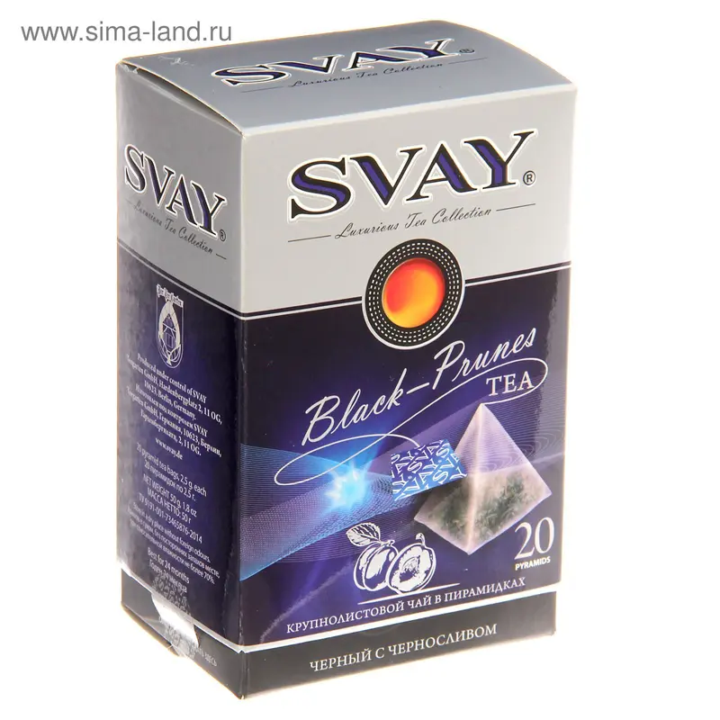 Чай чёрный Svay Black Prunes 20 п. x 2,5 г