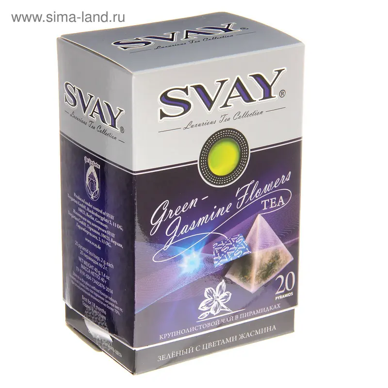Чай зелёный Svay Jasmin Flowers 20 п. x 2 г