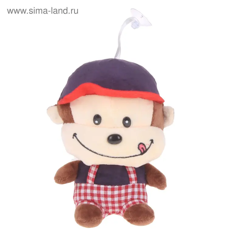 Мягкая игрушка "Обезьяна в кепке", цвета МИКС
