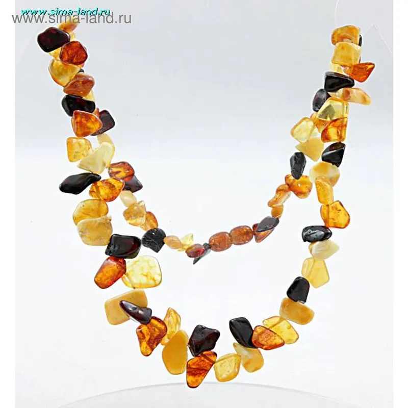 Бусы «Янтарь» крошка, 46 см