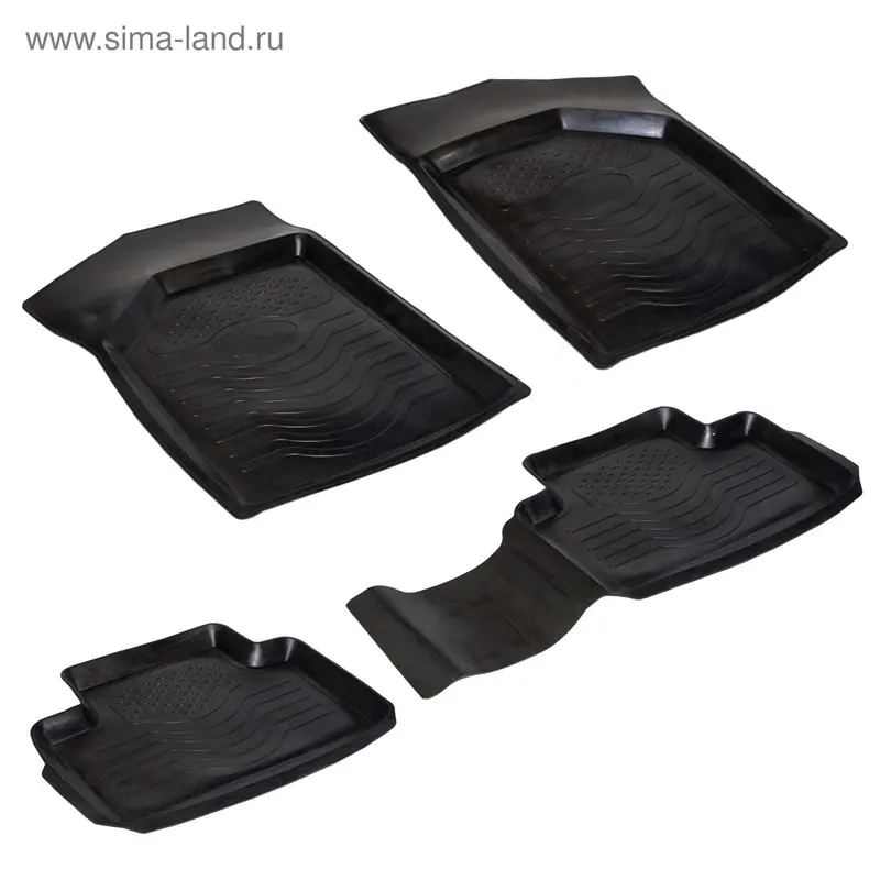 Ковры в салон резиновые Chevrolet Lanos/Ваз 2101-2115