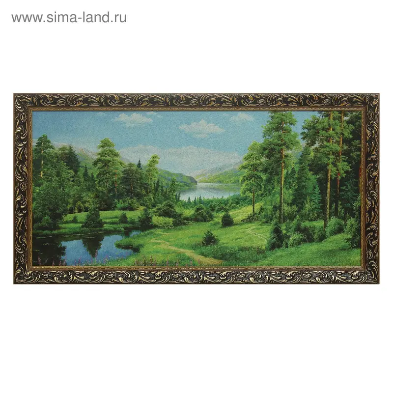 Гобеленовая картина "Зеленый лес" 45*85 см