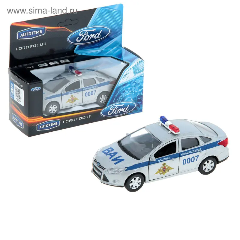 Машина металлическая Ford Focus ВАИ, масштаб 1:36