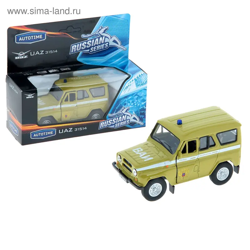 Машина металлическая UAZ, масштаб 1:36, МИКС