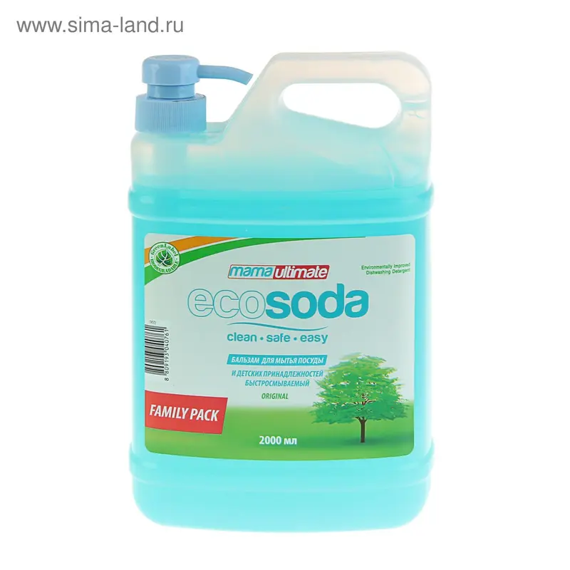 Средство для мытья посуды и детских принадлежностей Mama Ultimate EcoSoda, 2 л
