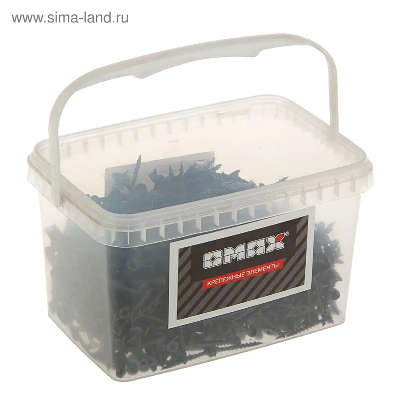Саморезы по дереву OMAX, 3.5х35 мм, оксид, крупный шаг, 2 кг