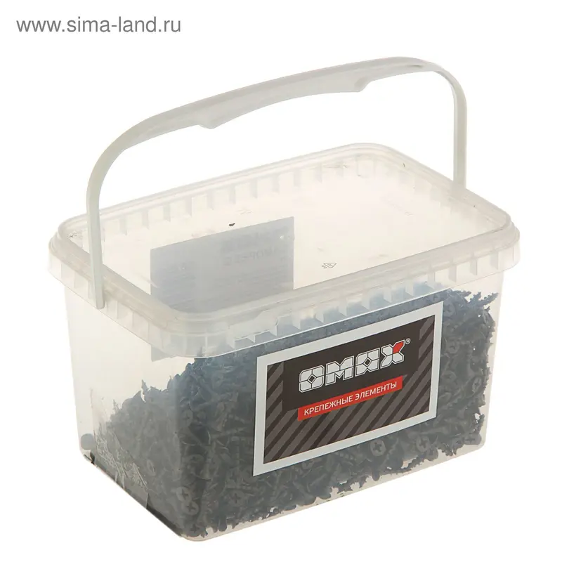 Саморезы по дереву OMAX, 3.5х19 мм, оксид, крупный шаг, 2 кг