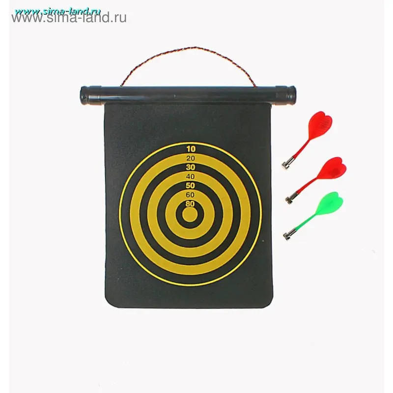 Дартс магнитный малый, 3 дротика, прямоугольный