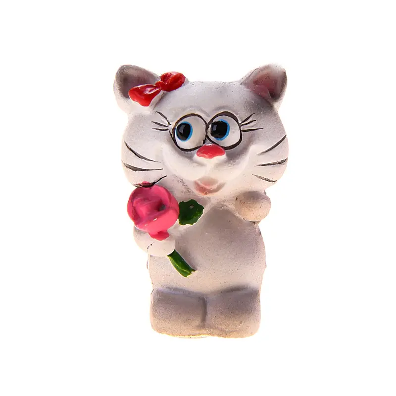 Сувенир "Котёнок милый с подарочком" 3х2,5х1,8 см