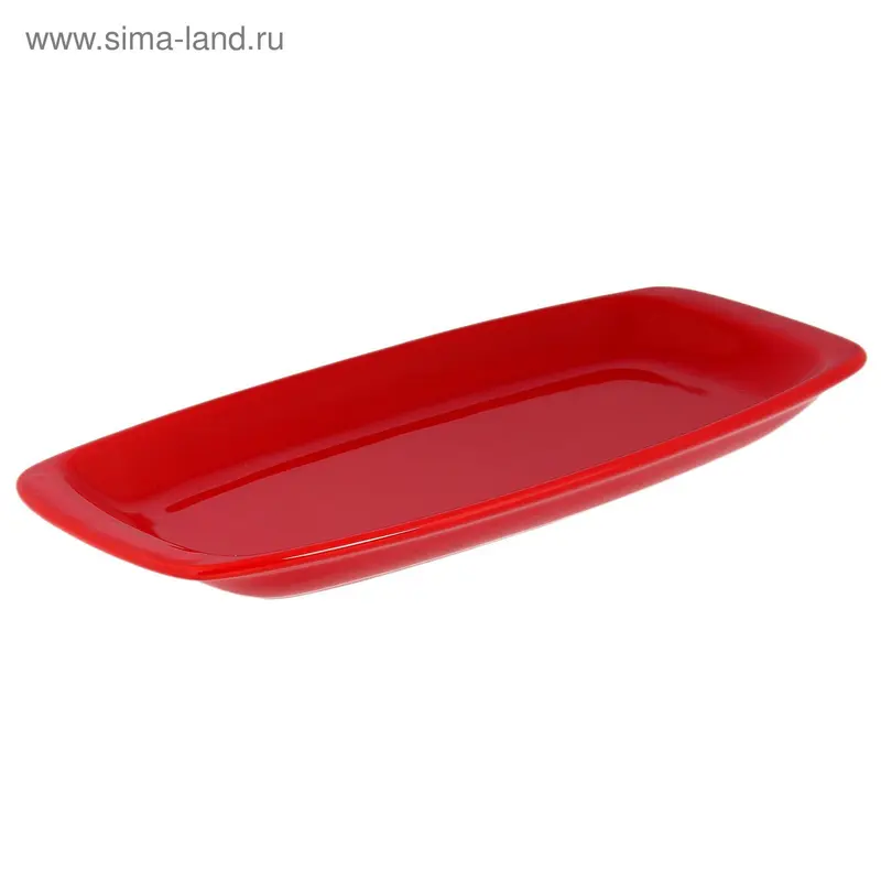 Блюдо 33х16,5 см, цвет красный