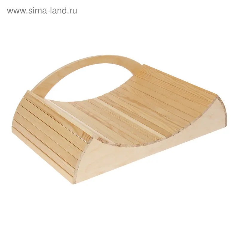 Лежак для животных с ручкой,52 х 32 х 17,5 см, дерево
