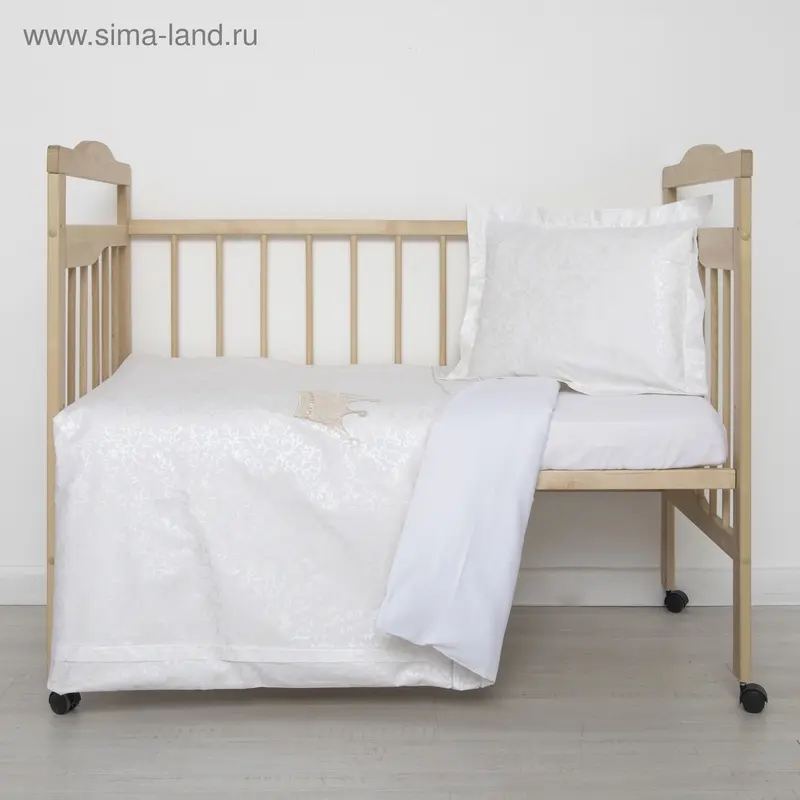 Детское постельное бельё "Бристоль королевский", 120х60 см, 147х112 см, 42х62 см, сатин