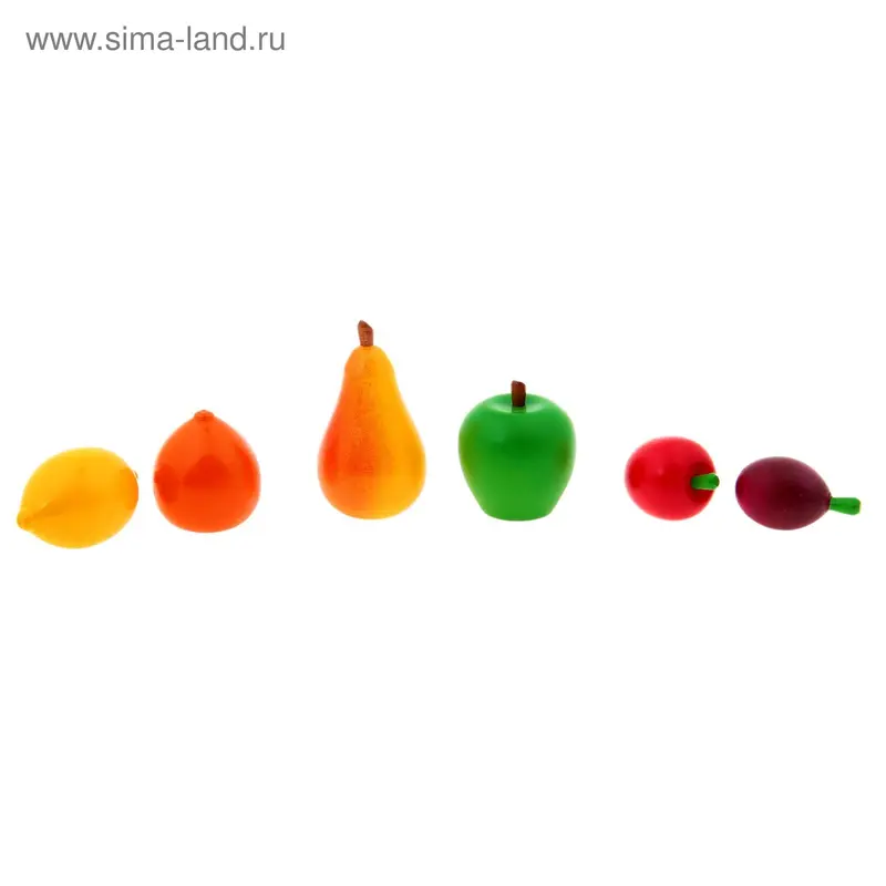 Набор продуктов "Фрукты", в пакете 6 шт