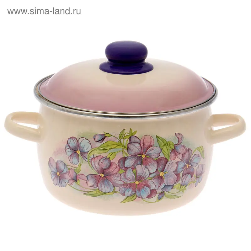 Кастрюля 4 л "Фиалка"