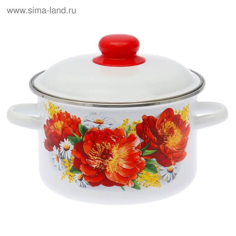 Кастрюля «Пионы» 3 л