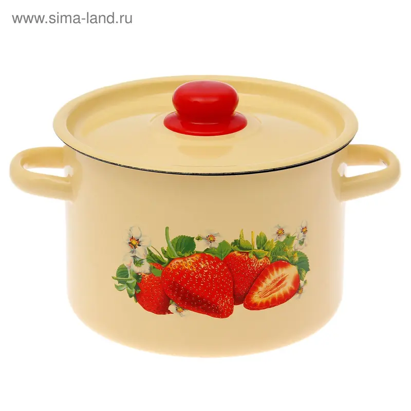 Кастрюля 3,9 л "Клубника садовая"