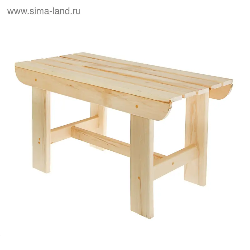 Лавка для бани и дачи, 160×40×43.5 см, деревянная, «Добропаровъ»