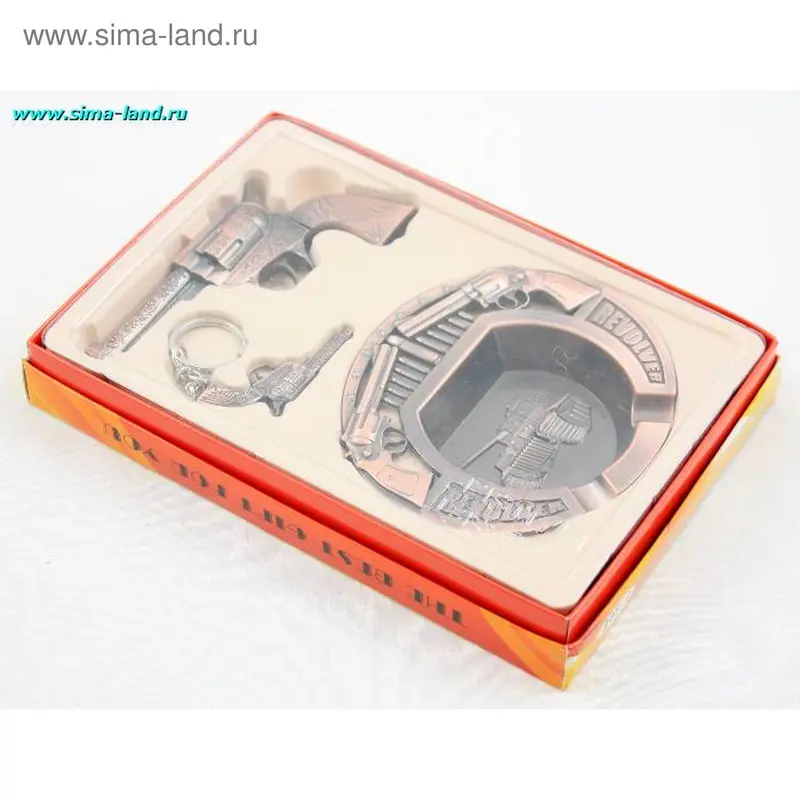 набор 3 предмета (зажигалка,брелок,пепельница) 12299 (бокс 60 шт)