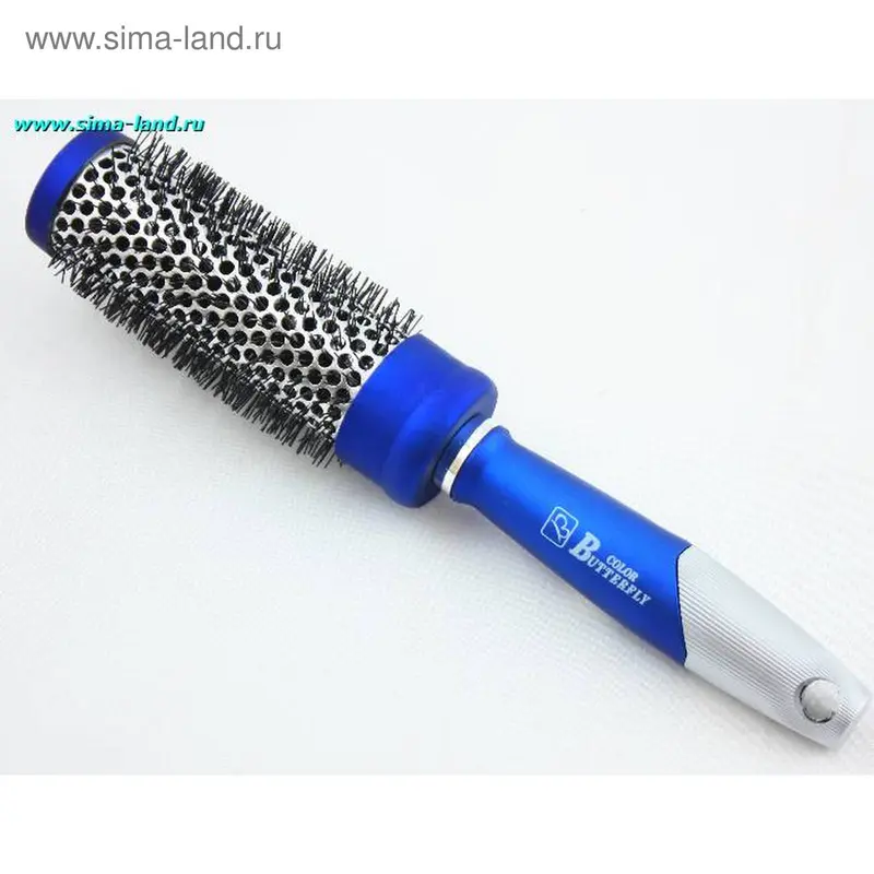 Брашинг, d=3,5/4,5см, цвет синий/белый