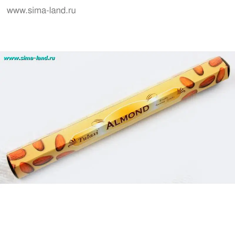 благовоние Sarathi, шестигр-и, Миндаль (Almond) 03076 (6 шт) мин 6 шт