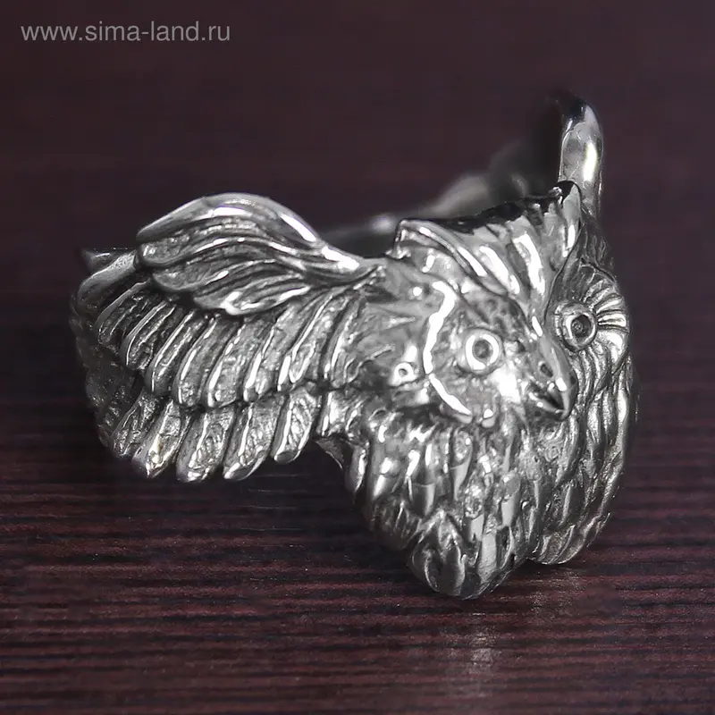 Кольцо мельхиор «Сова», размер 16,5