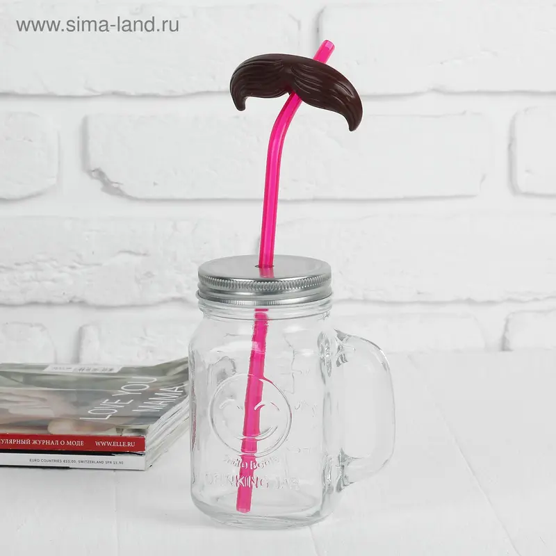 Трубочка для коктейля «Усы»