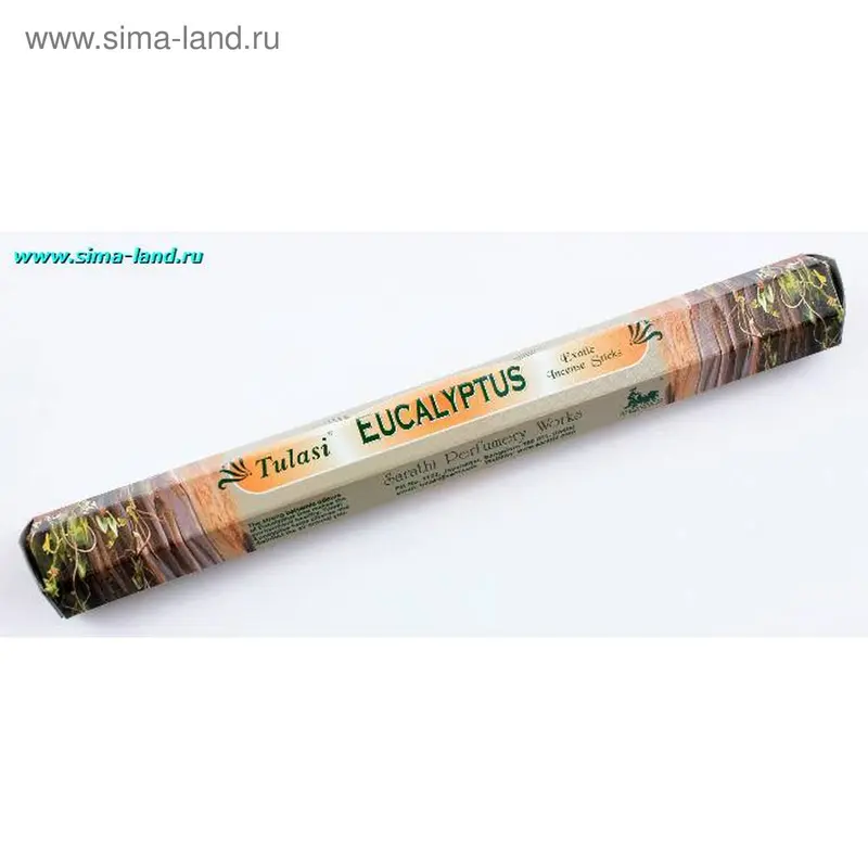 благовония Sarathi, шестигр-и, Эвкалипт (Eucalyptus) 03081 (6 шт) мин 6 шт
