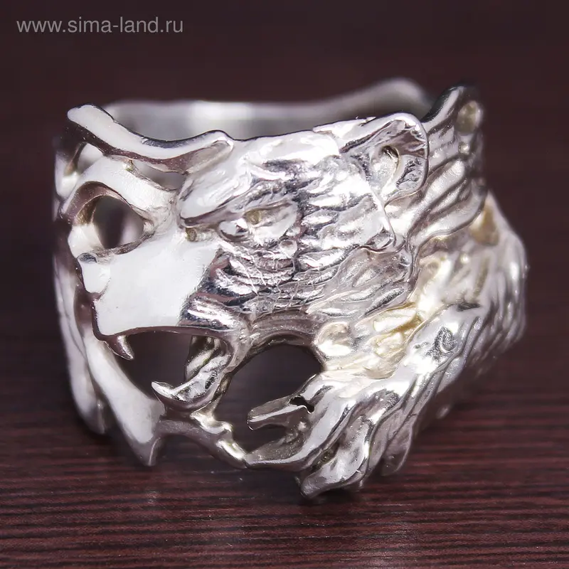 Кольцо мельхиор «Медведь», цвет МИКС, размер 20,5